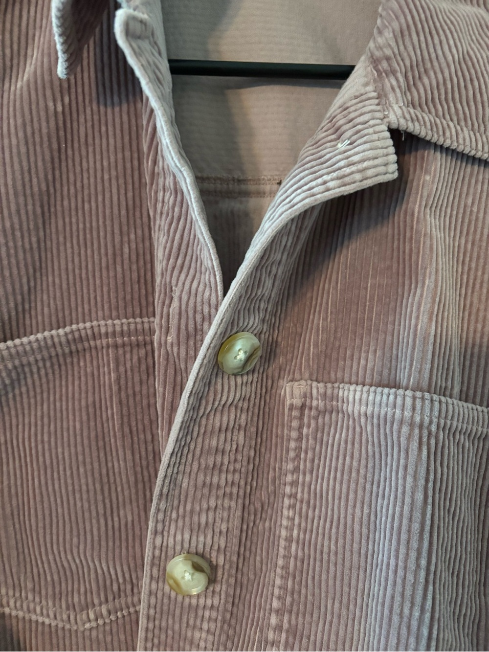 Madewell Corduroy Kentwood Oversized Shirt Jacket in Pale Thistle size M - Picture 10 of 12